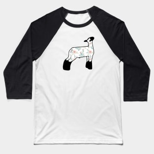 Watercolor Cactus Market Wether Lamb Silhouette 1 - NOT FOR RESALE WITHOUT PERMISSION Baseball T-Shirt